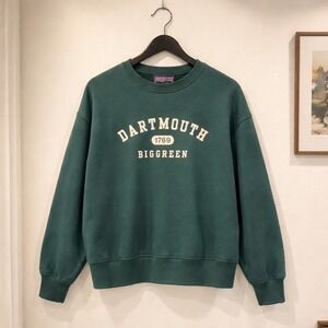 Vintage JanSport Dartmouth Crew Sweatshirt Men XL Green Spell-out Collegiate 90s
